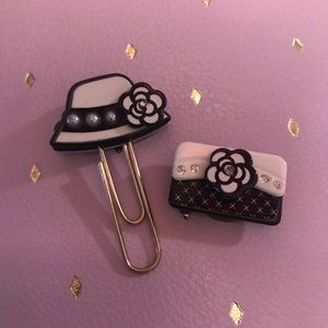 Handmade Chanel paperclip set of 2
